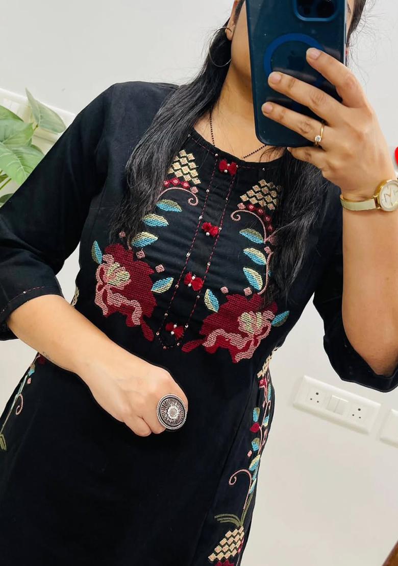 Yellow Printed Cotton Kurta Set - Indya