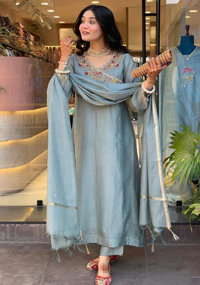 Yellow Printed Cotton Kurta Set - Indya