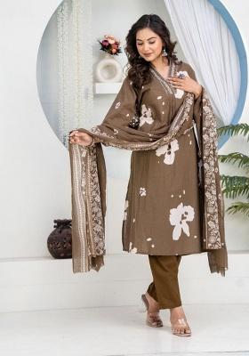Chiku Printed Cotton Kurta Set