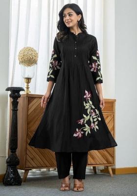 Pink Printed Cotton Kurta Set