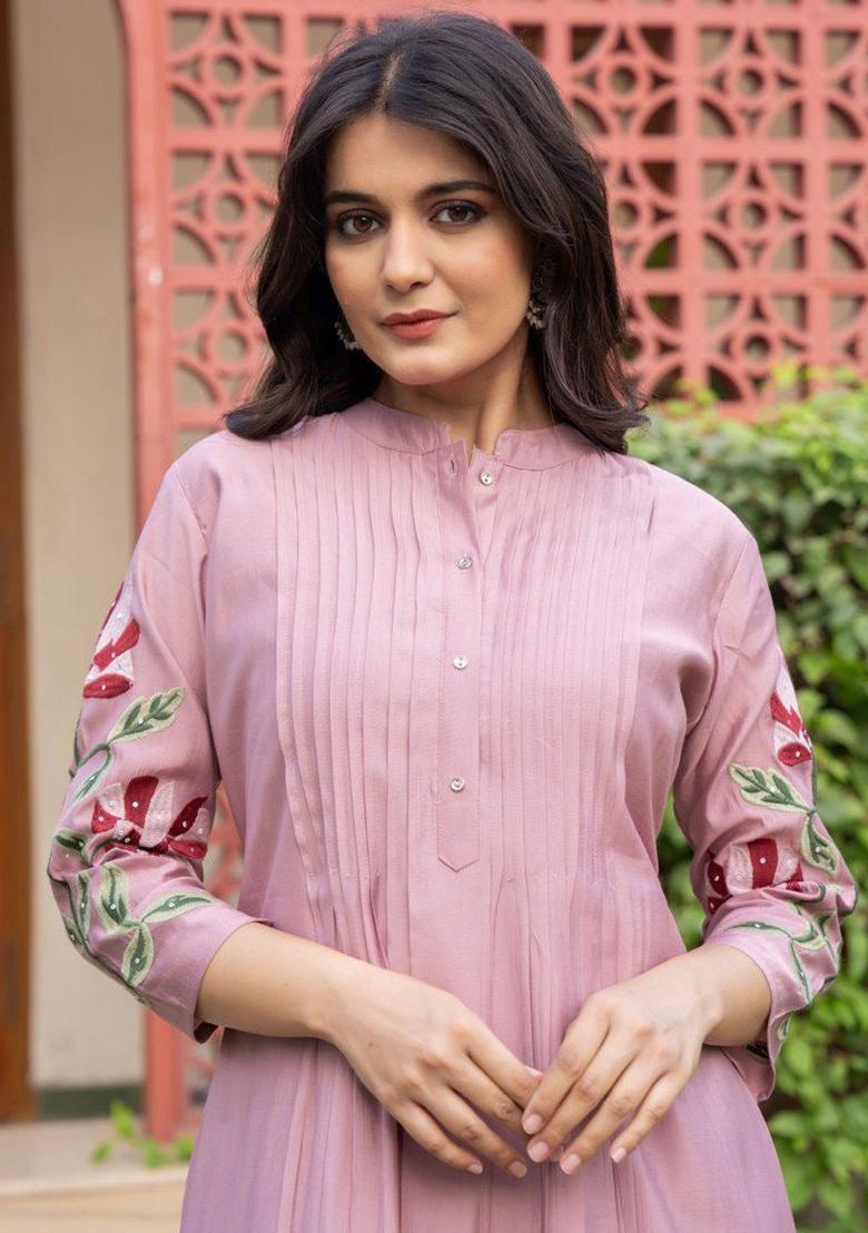 Yellow Printed Cotton Kurta Set - Indya