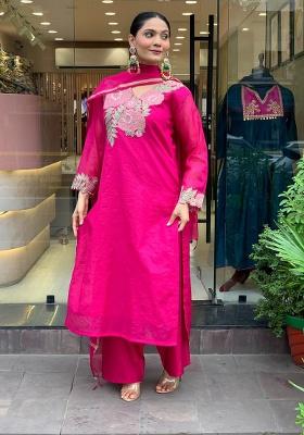 White Printed Cotton Kurta Set