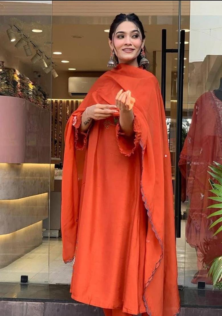 Green Printed Cotton Kurta Set - Indya