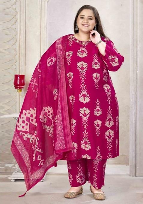 Rani Embroidered Viscose Kurta Set