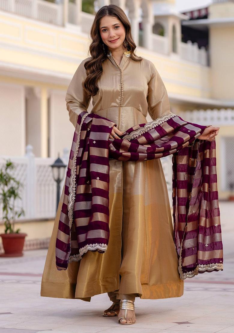 Multicolor Embroidery Viscose Kurta Set - Indya