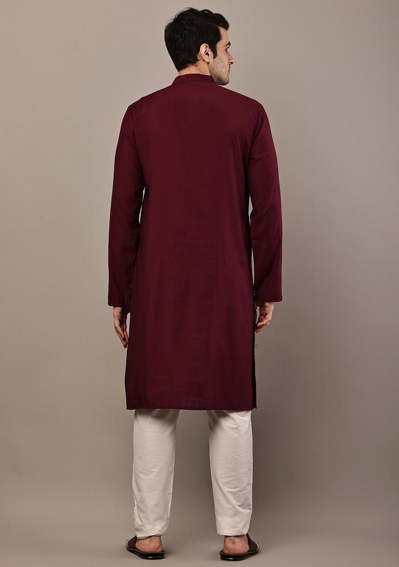 Green Embroidery Viscose Kurta Set - Indya