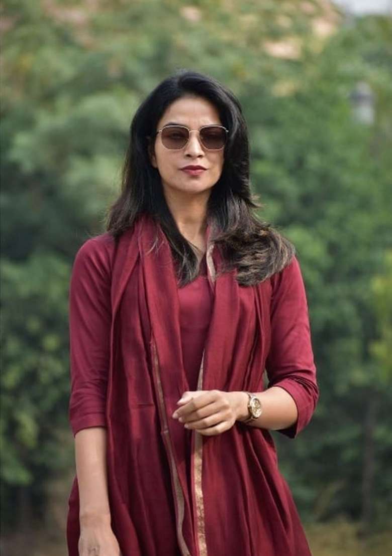 Maroon Solid Cotton Straight Kurta Set - Indya