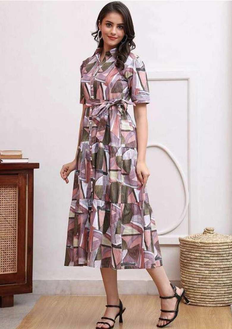 Purple Embroidery Rayon Kurta Set - Indya