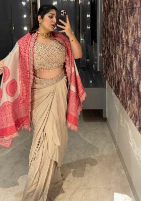 Red Embroidery Silk Salwar Kameez