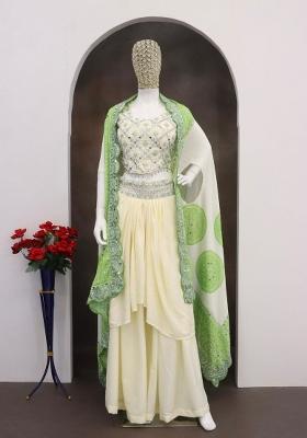 Green Embroidery Silk Salwar Kameez