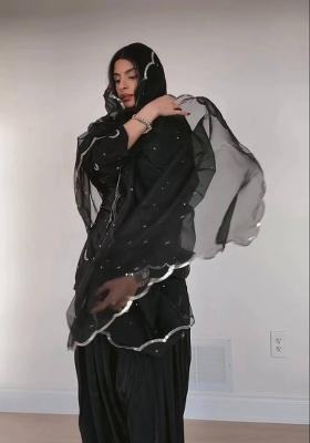 Black Embroidery Silk Salwar Suit Set