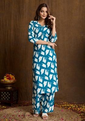 Rama Printed Cotton Kurta Set
