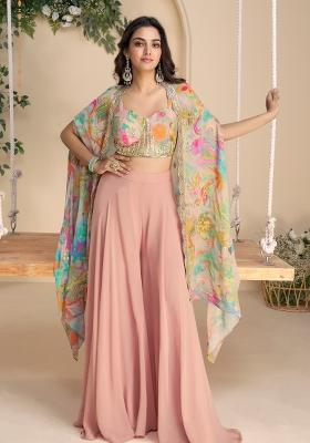 Mustard Embroidery Silk Blend Salwar Kameez