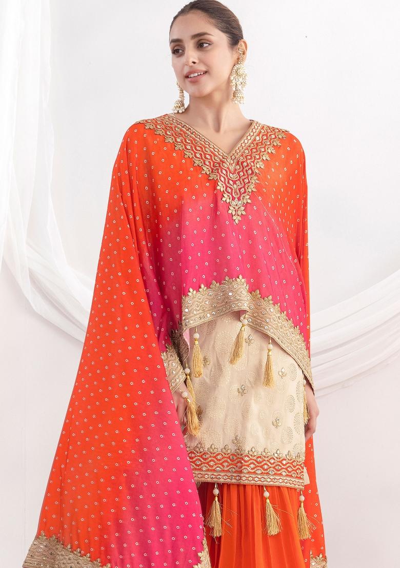 Black Embroidery Viscose Salwar Kameez - Indya