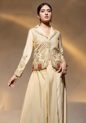 Pastle Purple Embroidery Crepe Salwar Kameez