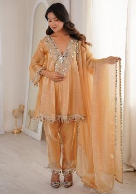 Yellow Embroidery Fendi Palazoo Sets