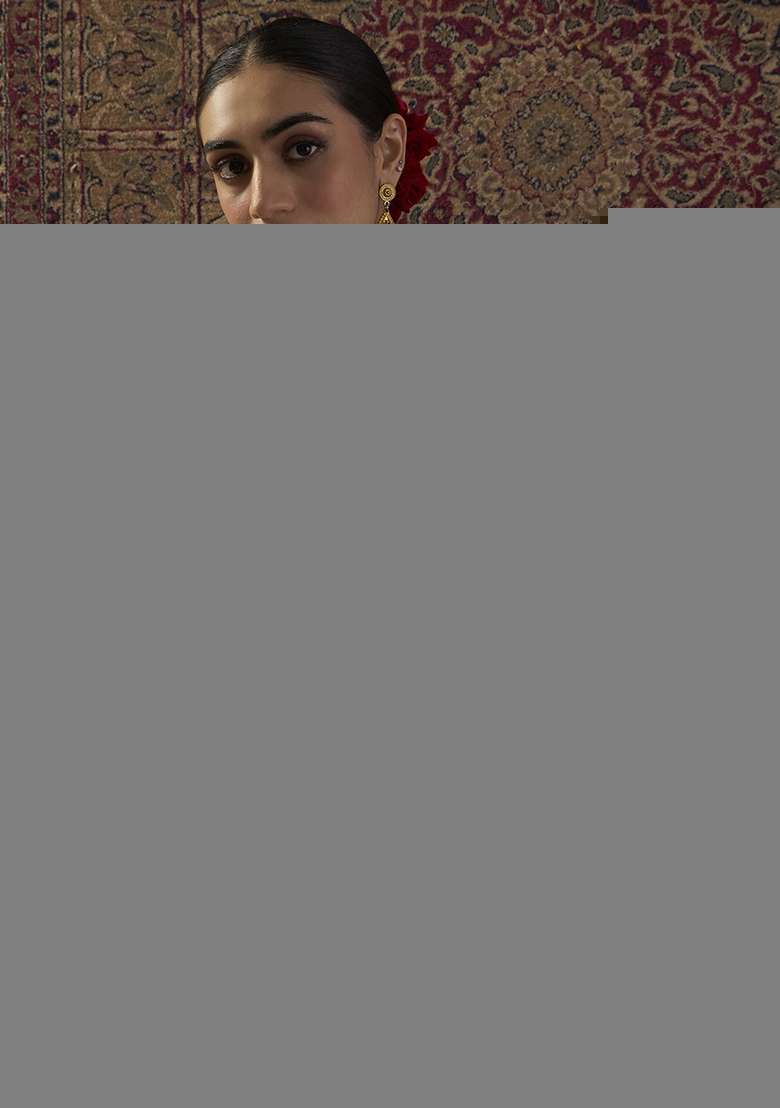 Sea Green Embroidered Silk Kurta Set - Indya