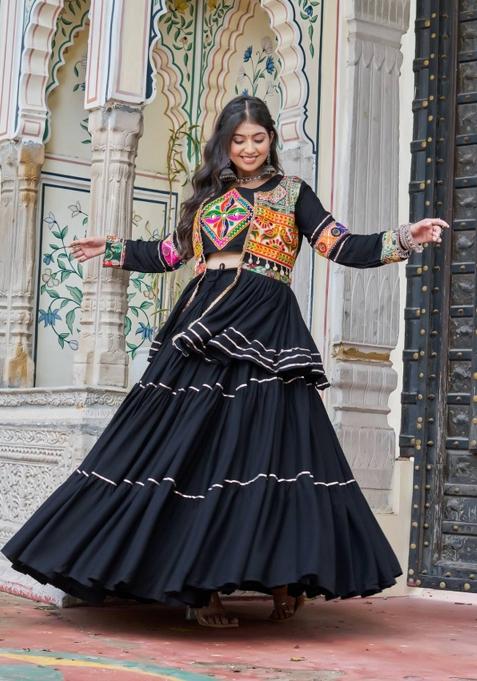 Black Zari Work Cotton salwar suit