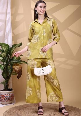 Blue Zari Work silk Kurta Set