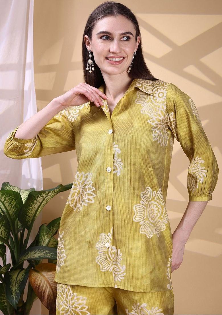 Blue Zari Work Silk Blend Kurta Set - Indya