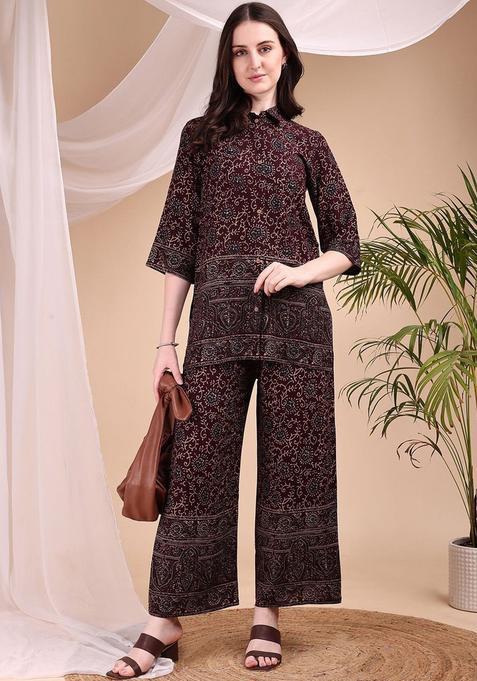 Teal Blue Zari Work georgette Kurta Set