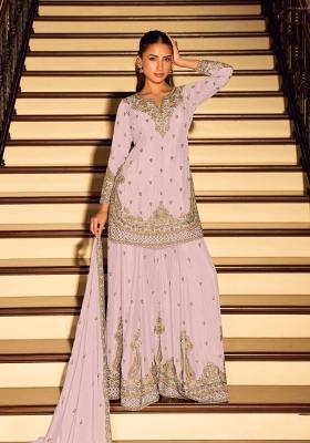 Pink Embroidered Silk Salwar Kameez