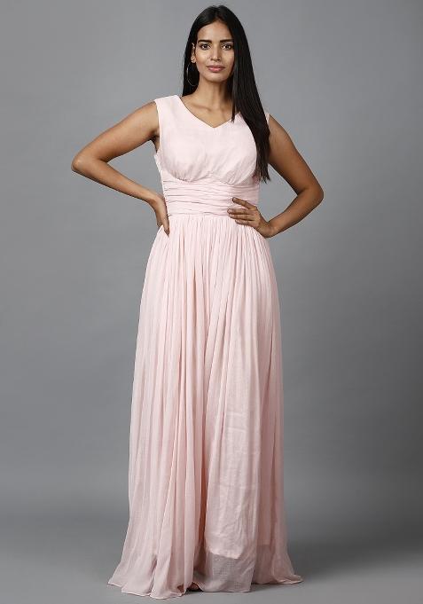 Light Pink Chiffon Gown