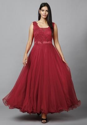 Red Thread Work Net Gown