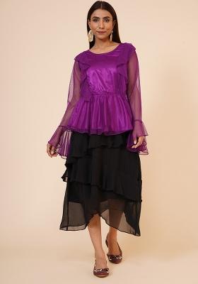 Purple Net Top