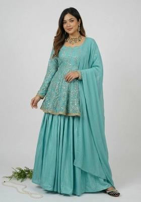 Rama Embroidered Silk Blend Kurta Set