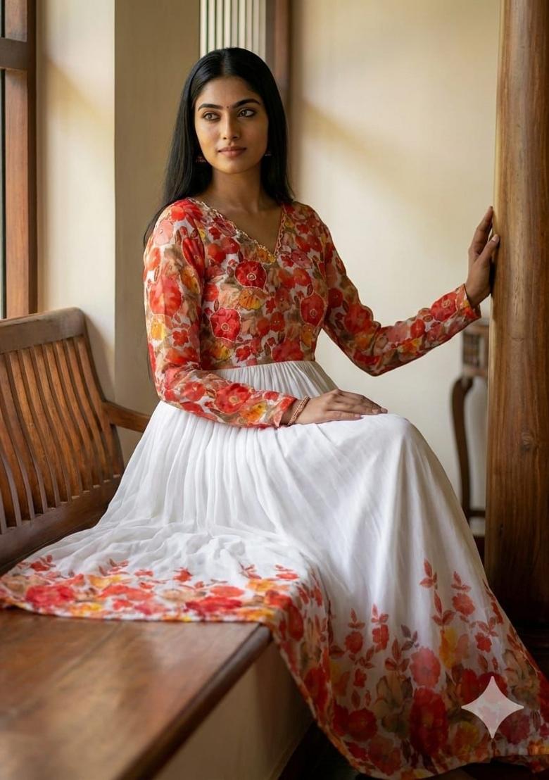 Multicolor Sequins Work Maslin Dress - Indya