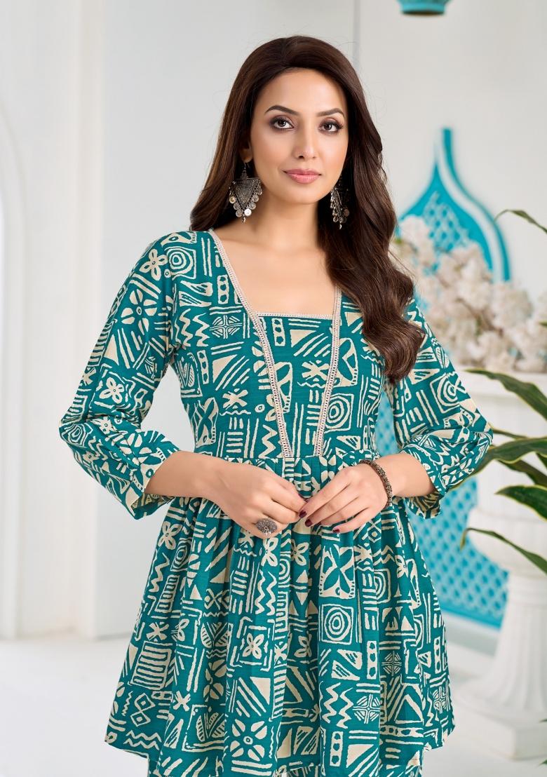 Rama Printed Silk Co-Ords Set - Indya