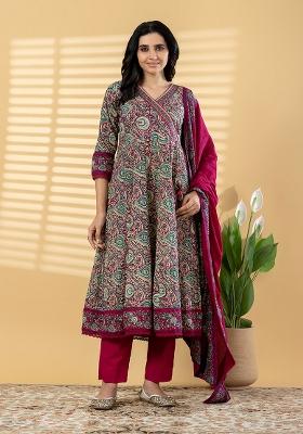 White Embroidered Cotton Kurta Set