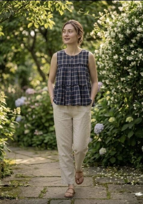 Blue Cotton Co Ords Set