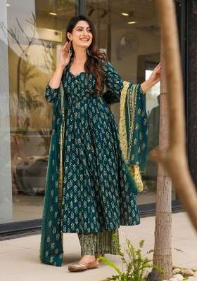Rama Printed Muslin Kurta Set