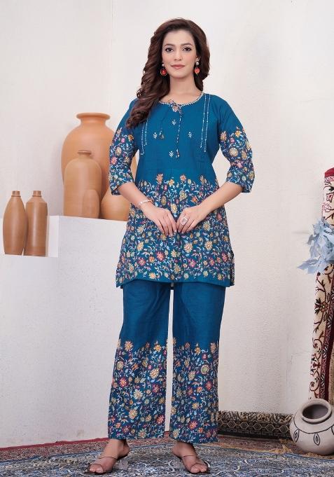 Morpeach Printed Cotton Co Ords Set