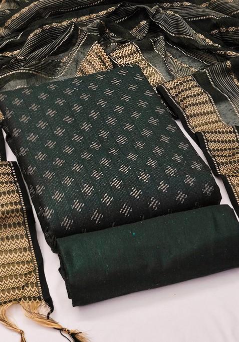 Green Solid Pure Cotton Kurta Set