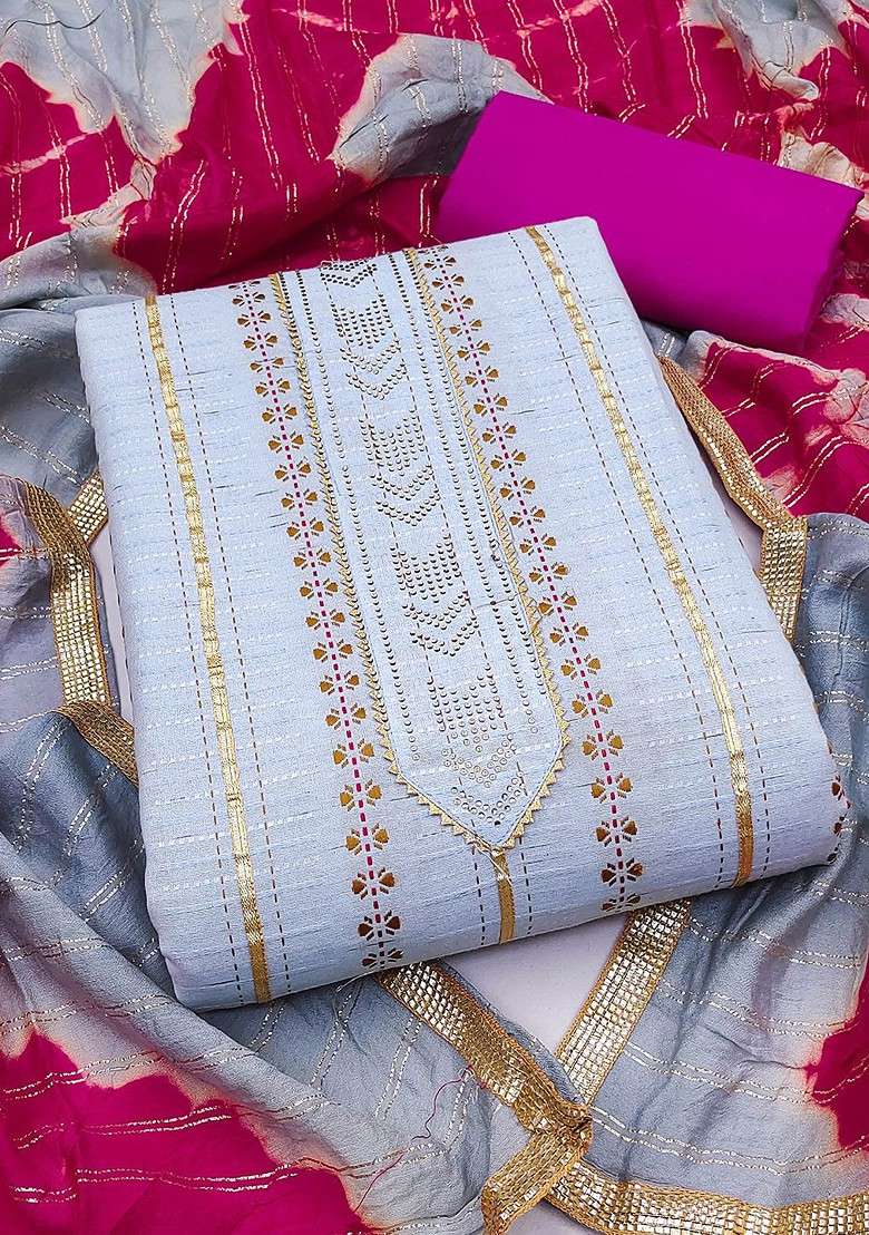 Turquoise Blue Embellished Poly Blend Kurta Set - Indya