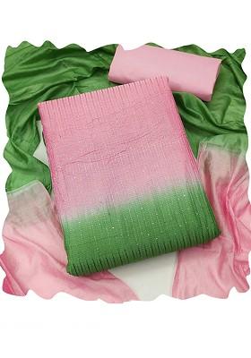 Pink Embroidered Pure Cotton Kurta Set