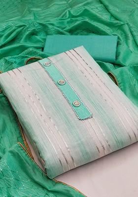 Grey Embellished Pure Cotton Kurta Set