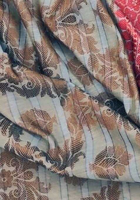 Blue Solid Pure Silk Kurta Set