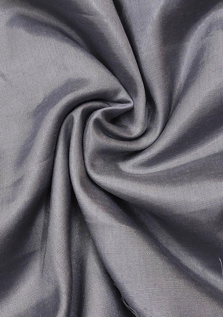 Grey Embroidered Silk Kurta Set