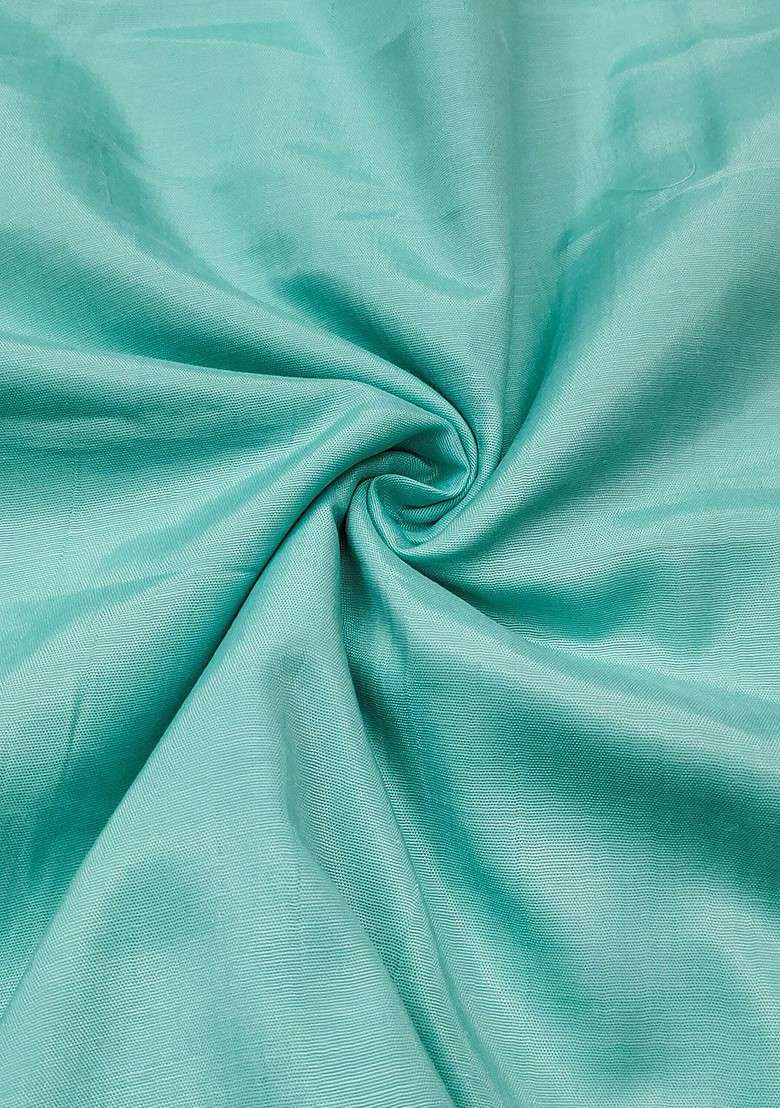 Sea Green Floral Print Poly Blend Kurta Set - Indya