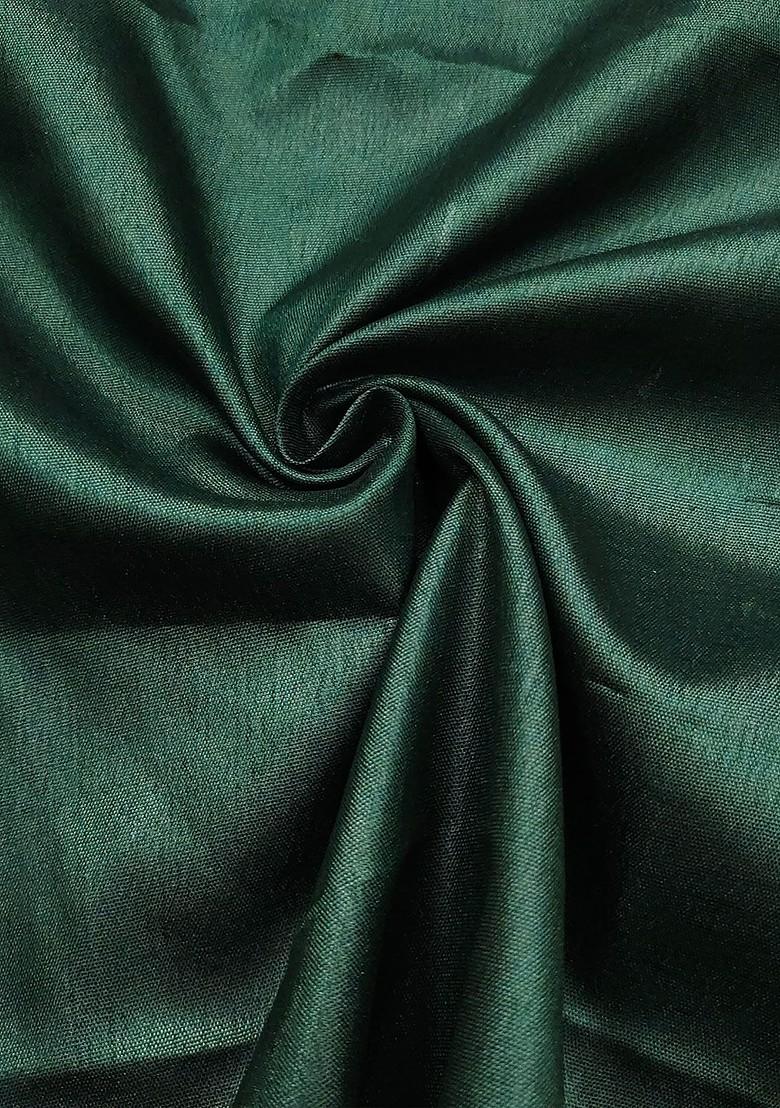 Green Woven Poly Blend Kurta Set - Indya