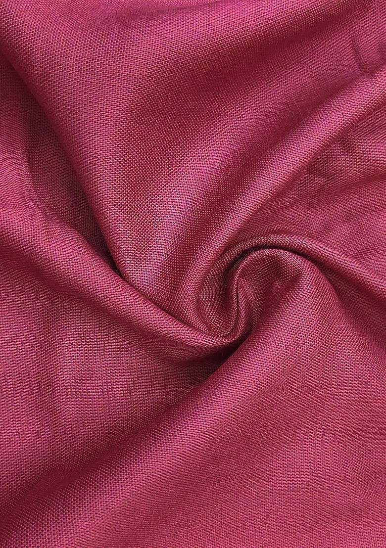 Pink Embroidered Blended Straight Kurta Set - Indya
