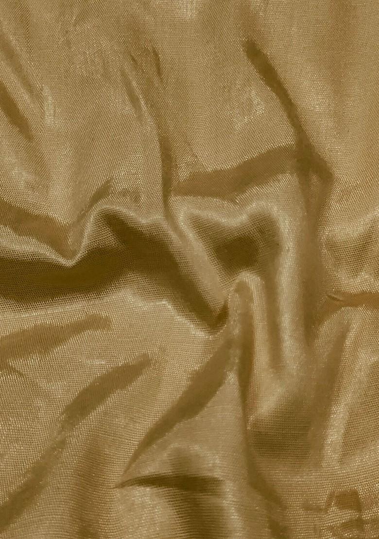 Beige Embellished Organza Kurta Set