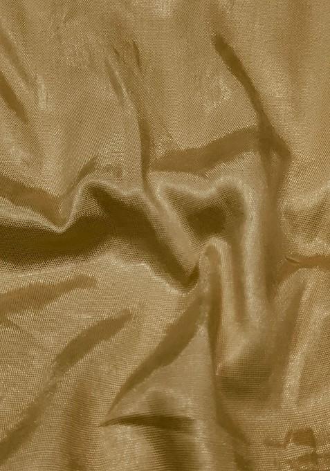 Beige Embellished Organza Kurta Set