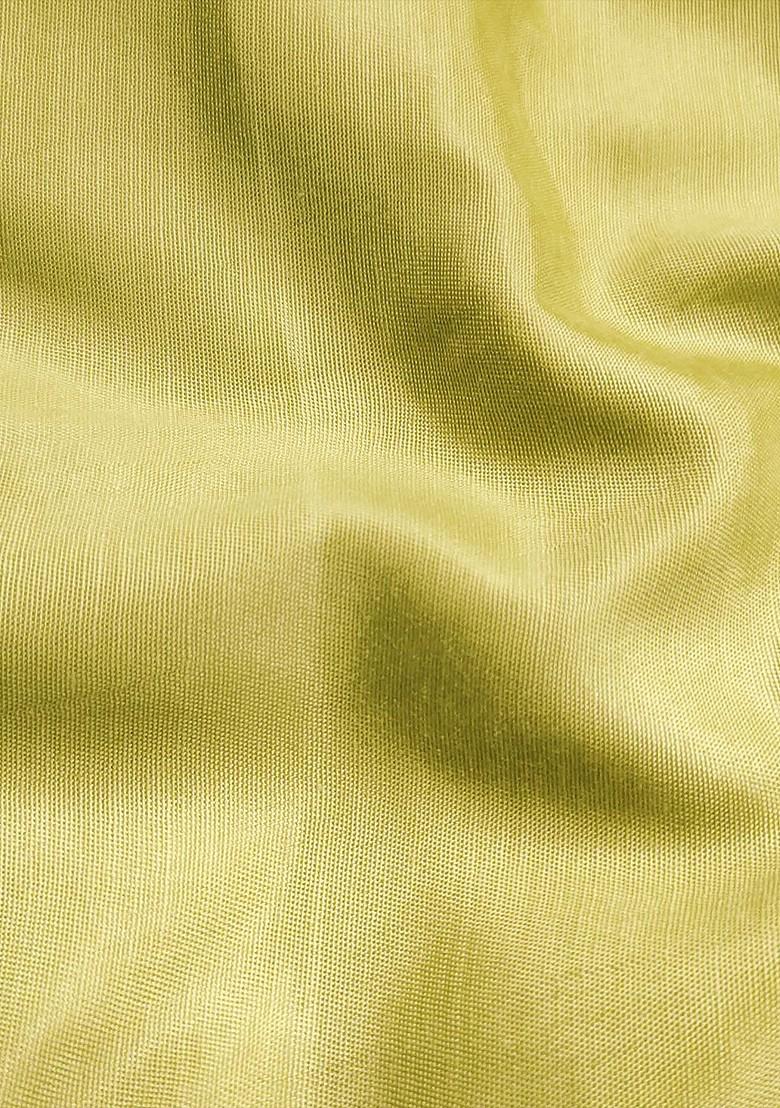 Lime Green Embellished Poly Blend Kurta Set - Indya