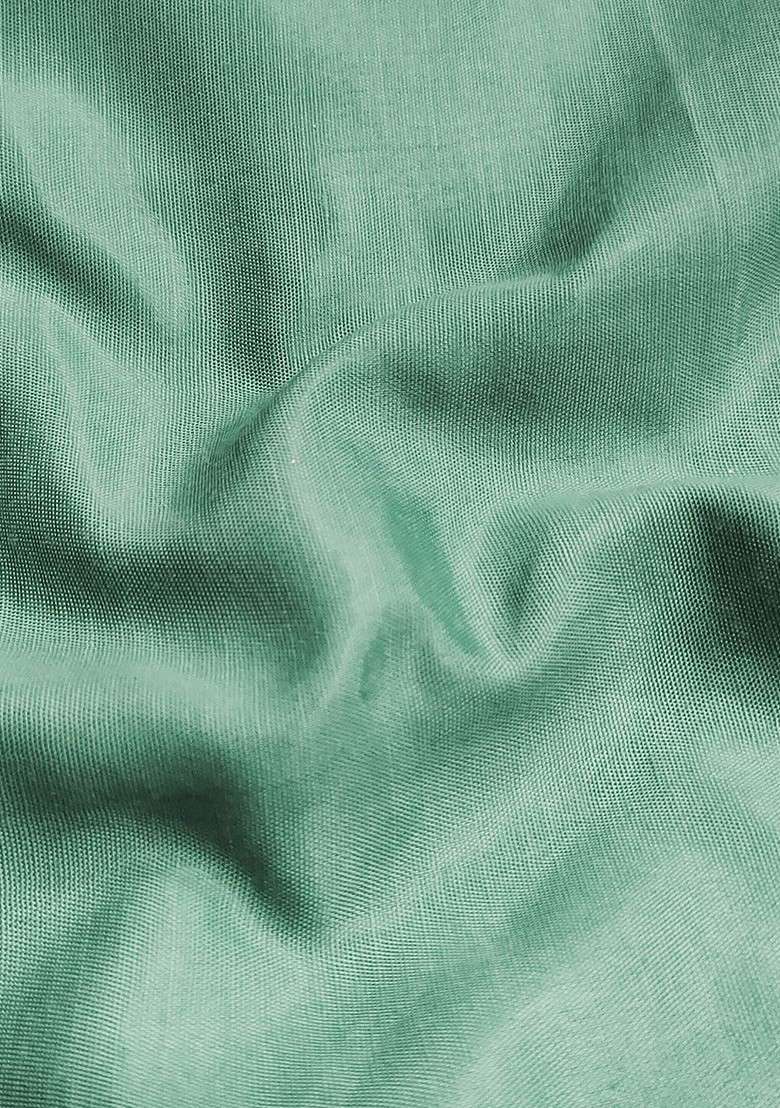Sea Green Chikankari Poly Pakistani Suit Set - Indya