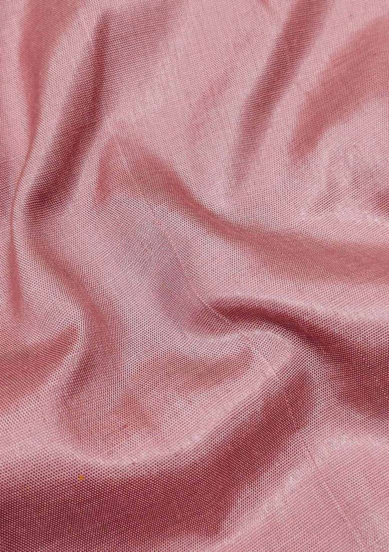 Pink Embroidered Blended Straight Kurta Set - Indya